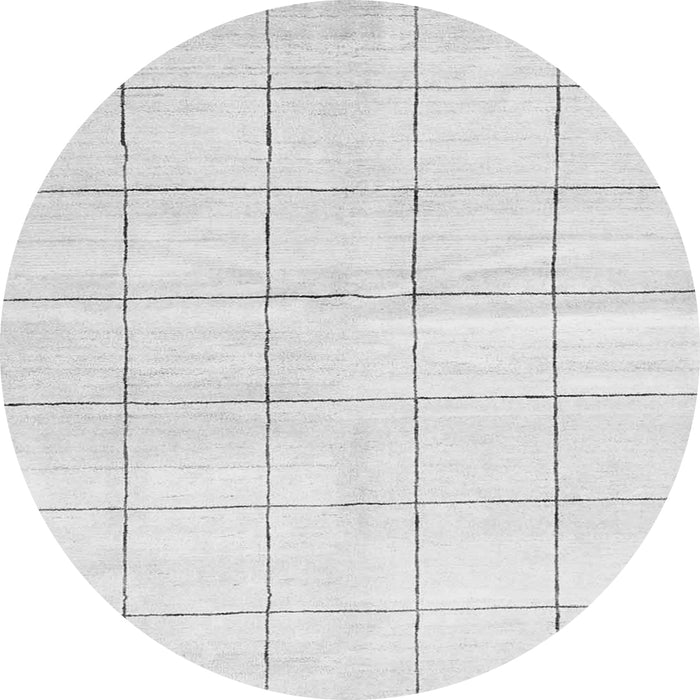 Square Solid Gray Modern Rug, con2889gry