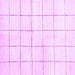 Square Machine Washable Solid Purple Modern Area Rugs, wshcon2889pur