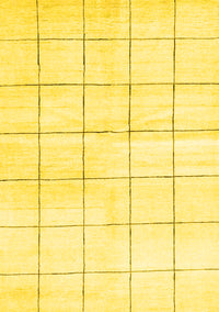 Solid Yellow Modern Rug, con2889yw