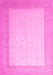 Machine Washable Abstract Pink Contemporary Rug, wshcon288pnk