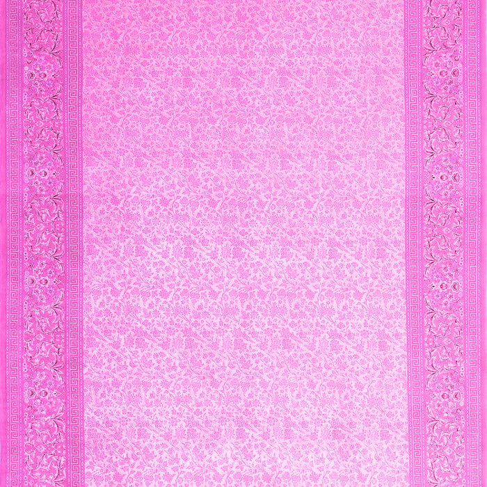 Machine Washable Abstract Pink Contemporary Rug, wshcon288pnk