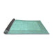 Sideview of Abstract Light Blue Contemporary Rug, con288lblu