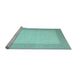 Sideview of Machine Washable Abstract Light Blue Contemporary Rug, wshcon288lblu