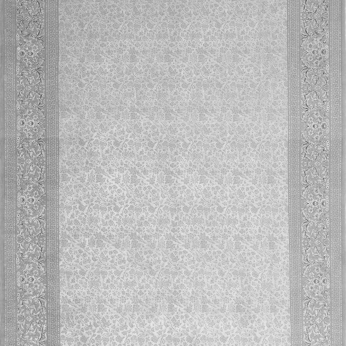 Serging Thickness of Machine Washable Abstract Gray Contemporary Rug, wshcon288gry