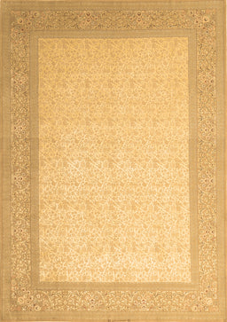 Abstract Brown Contemporary Rug, con288brn