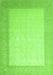 Serging Thickness of Machine Washable Abstract Green Contemporary Area Rugs, wshcon288grn