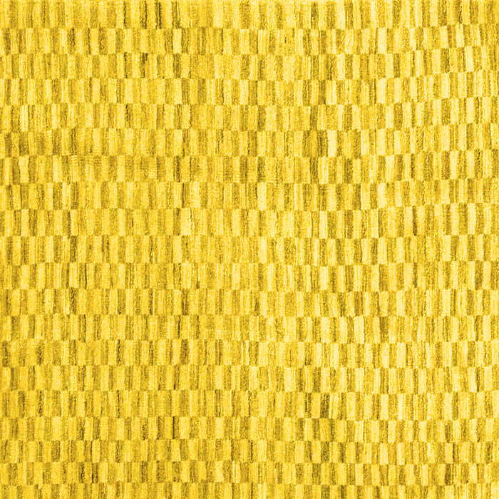 Square Solid Yellow Modern Rug, con2890yw