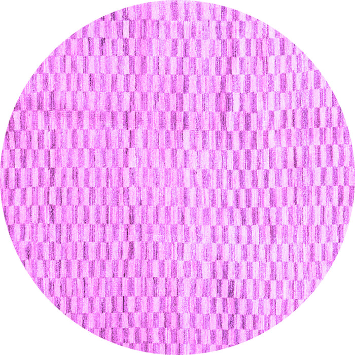Round Solid Purple Modern Rug, con2890pur