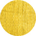 Round Solid Yellow Modern Rug, con2890yw