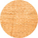 Square Solid Orange Modern Rug, con2890org