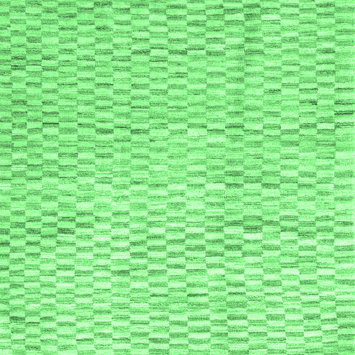Square Machine Washable Solid Emerald Green Modern Area Rugs, wshcon2890emgrn