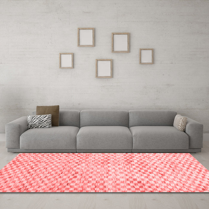 Modern Red Washable Rugs
