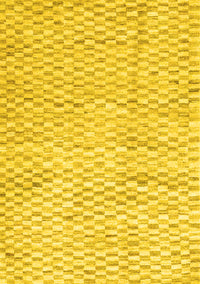 Solid Yellow Modern Rug, con2890yw