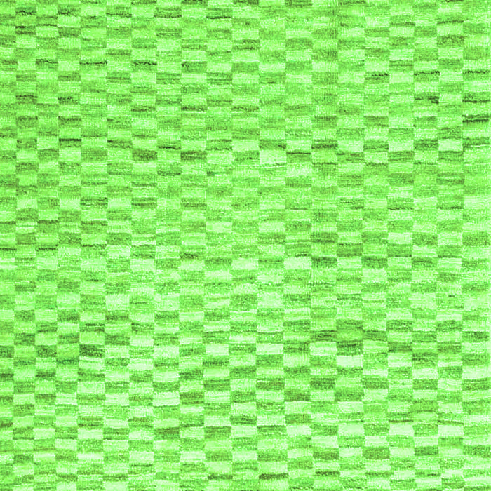 Serging Thickness of Machine Washable Solid Green Modern Area Rugs, wshcon2890grn