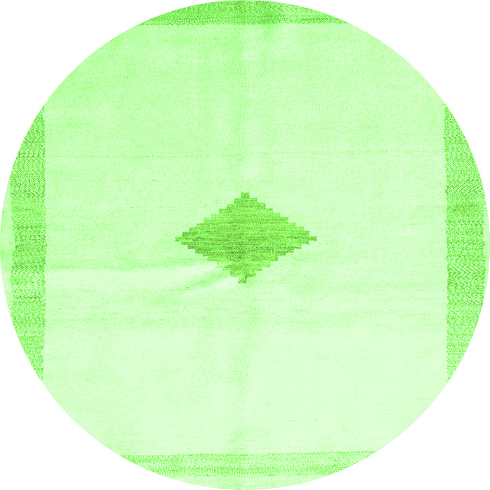 Square Solid Green Modern Rug, con2891grn