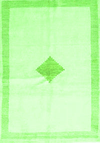 Solid Green Modern Rug, con2891grn