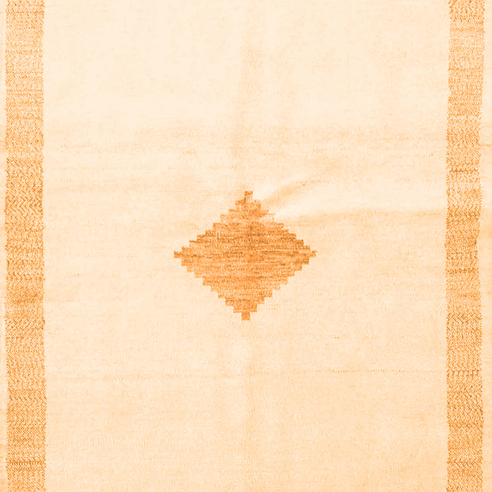 Serging Thickness of Machine Washable Solid Orange Modern Area Rugs, wshcon2891org