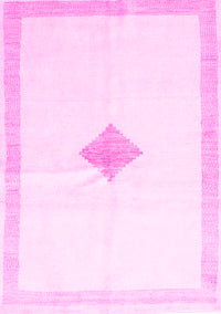 Solid Pink Modern Rug, con2891pnk