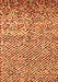 Serging Thickness of Machine Washable Abstract Orange Contemporary Area Rugs, wshcon2892org