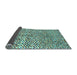 Sideview of Abstract Light Blue Contemporary Rug, con2892lblu