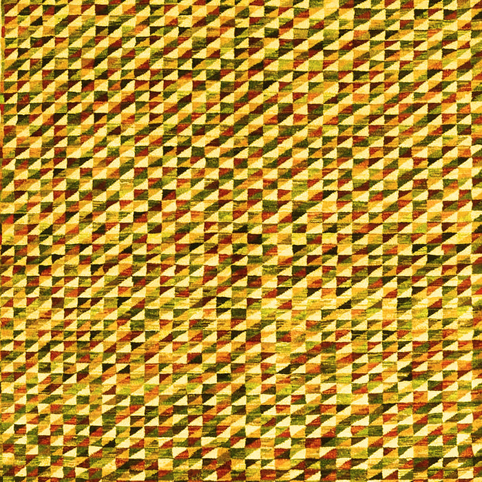 Machine Washable Abstract Yellow Contemporary Rug, wshcon2892yw