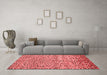 Contemporary Red Washable Rugs