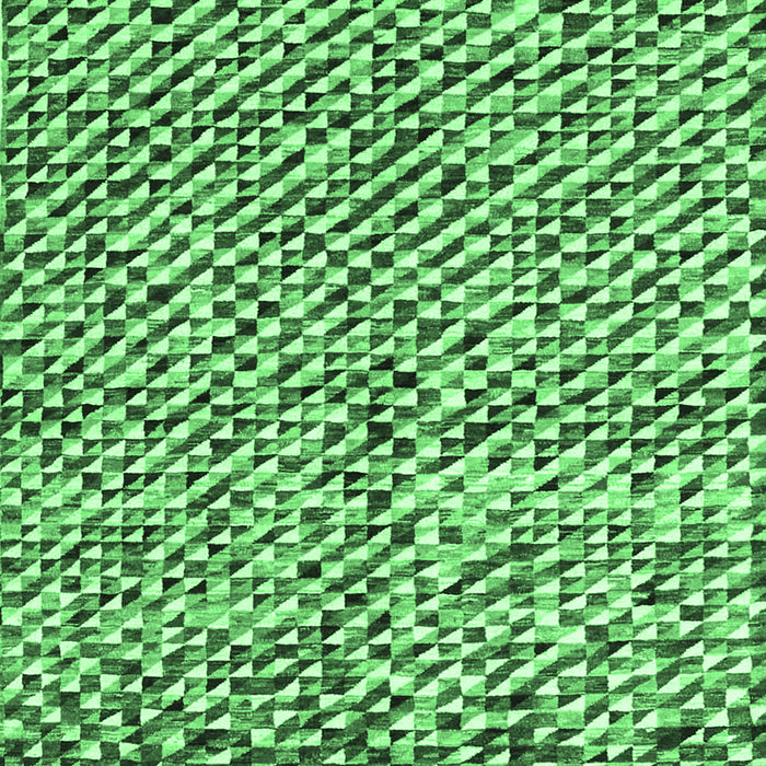 Machine Washable Abstract Emerald Green Contemporary Area Rugs, wshcon2892emgrn