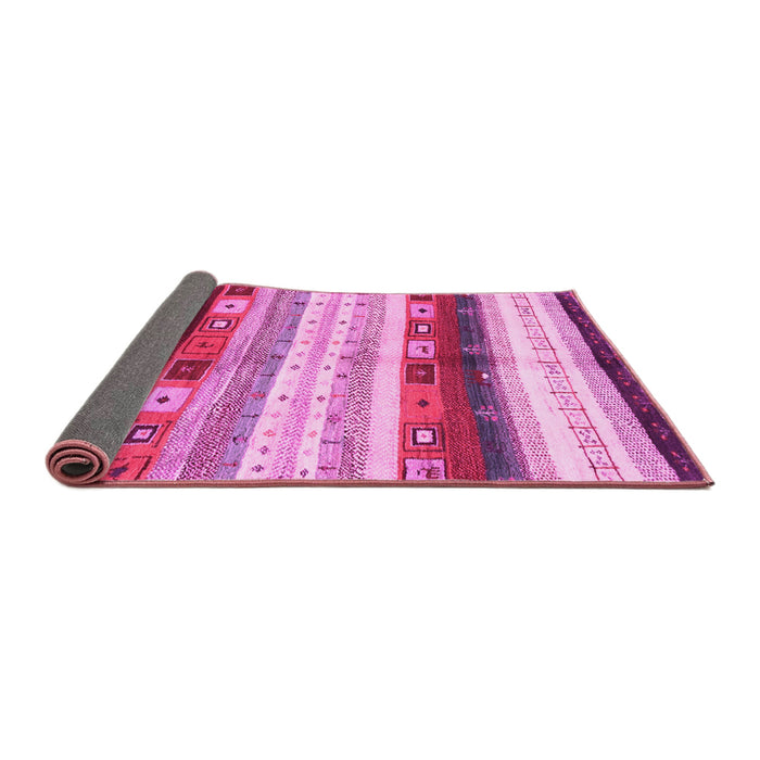 Sideview of Abstract Pink Contemporary Rug, con2893pnk