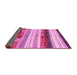 Sideview of Abstract Pink Contemporary Rug, con2893pnk