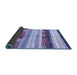 Sideview of Abstract Blue Contemporary Rug, con2893blu