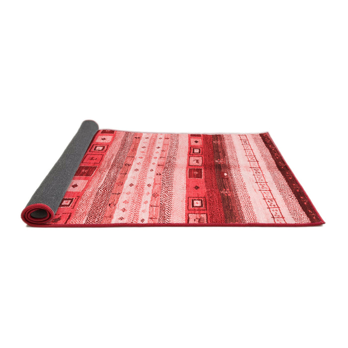Abstract Red Contemporary Area Rugs