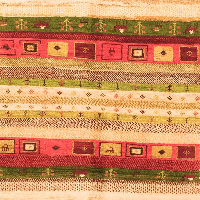 Serging Thickness of Machine Washable Abstract Orange Contemporary Area Rugs, wshcon2893org