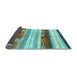 Sideview of Abstract Light Blue Contemporary Rug, con2893lblu