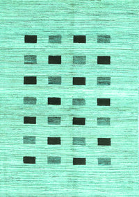 Solid Turquoise Modern Rug, con2894turq