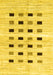 Solid Yellow Modern Rug, con2894yw