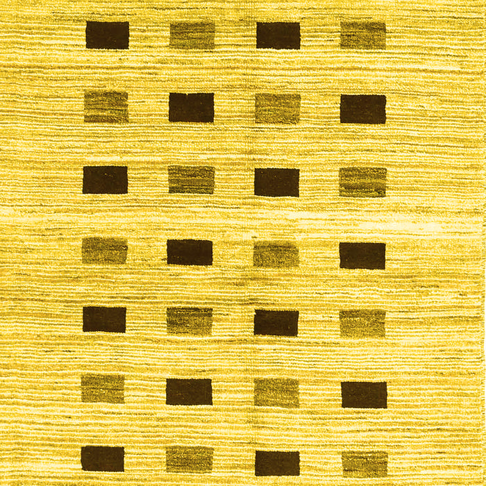 Solid Yellow Modern Rug, con2894yw