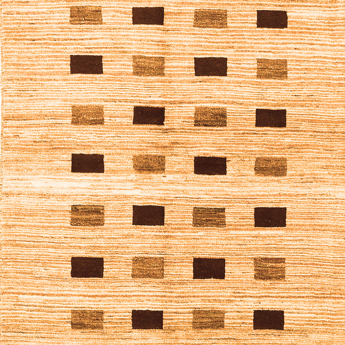 Serging Thickness of Machine Washable Solid Orange Modern Area Rugs, wshcon2894org