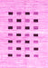 Machine Washable Solid Pink Modern Rug, wshcon2894pnk