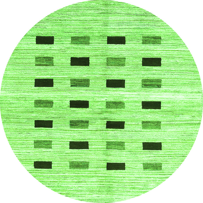 Square Solid Green Modern Rug, con2894grn