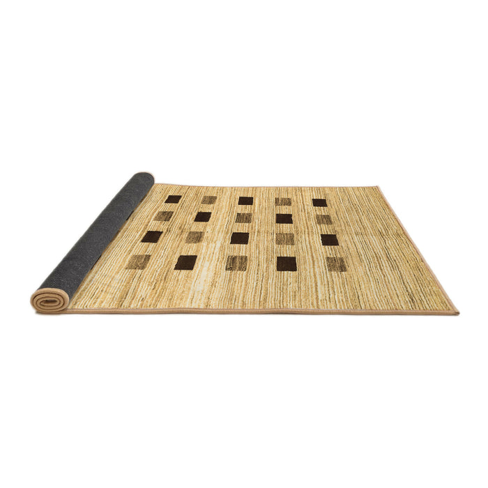 Sideview of Solid Brown Modern Rug, con2894brn