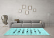 Machine Washable Solid Light Blue Modern Rug in a Living Room, wshcon2894lblu
