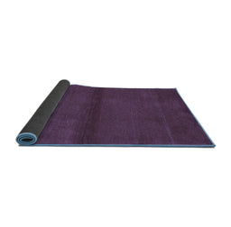 Sideview of Abstract Blue Contemporary Rug, con2895blu