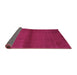 Sideview of Abstract Purple Contemporary Rug, con2895pur