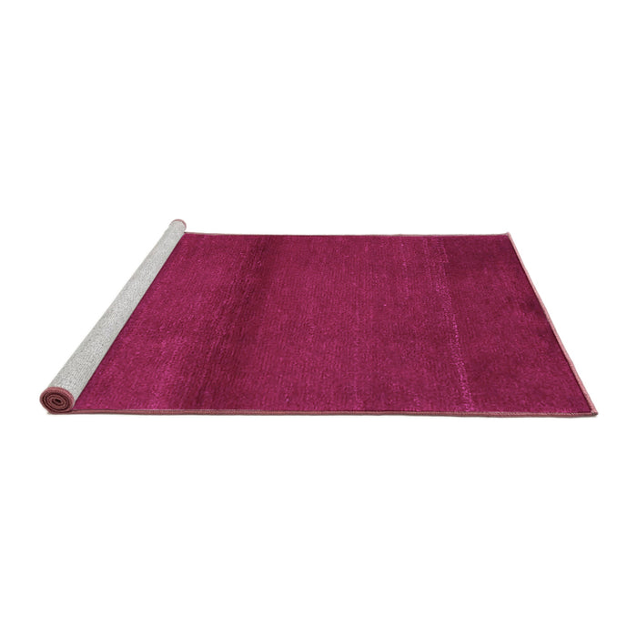Sideview of Machine Washable Abstract Purple Contemporary Area Rugs, wshcon2895pur