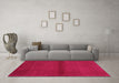 Machine Washable Abstract Pink Contemporary Rug in a Living Room, wshcon2895pnk