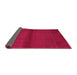 Sideview of Abstract Pink Contemporary Rug, con2895pnk