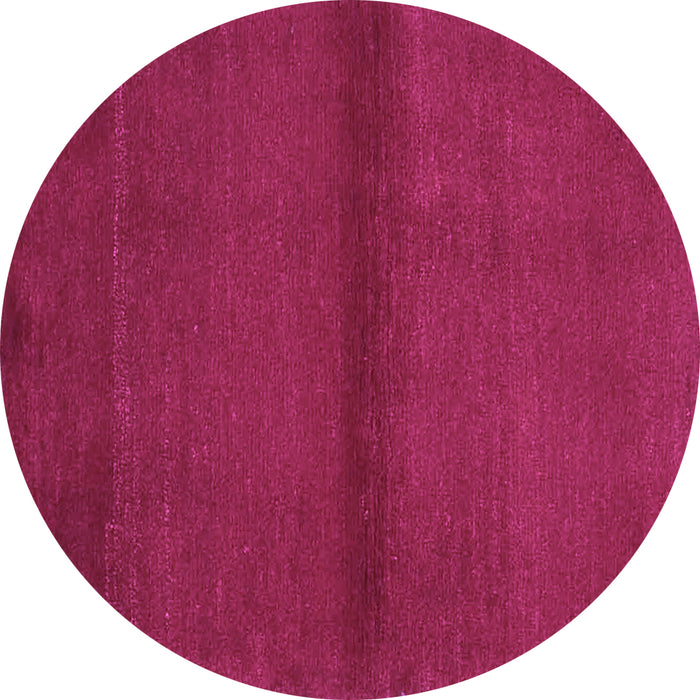 Round Abstract Purple Contemporary Rug, con2895pur
