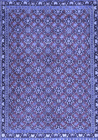 Abstract Blue Contemporary Rug, con2896blu