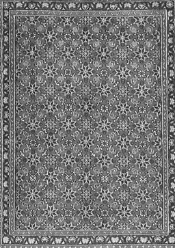 Abstract Gray Contemporary Rug, con2896gry