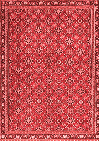 Abstract Red Contemporary Rug, con2896red